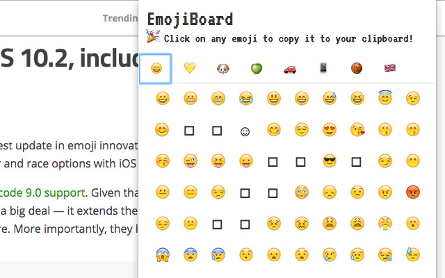 emojiBoard chrome谷歌浏览器插件_扩展第1张截图