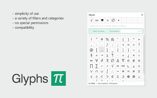 Glyphs chrome谷歌浏览器插件_扩展第1张截图