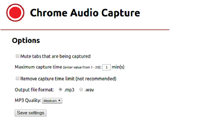 Chrome Audio Capture chrome谷歌浏览器插件_扩展第4张截图