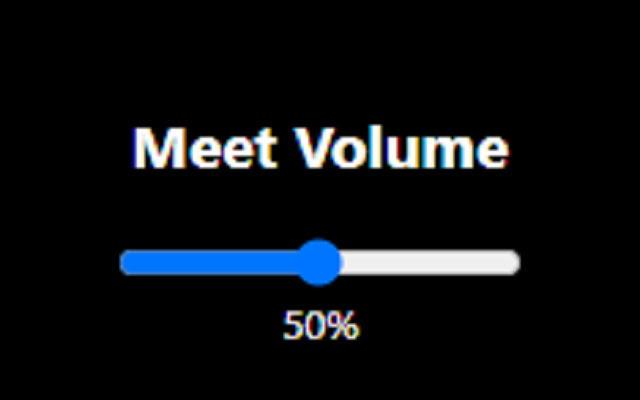 Google Meet Volume Control chrome谷歌浏览器插件_扩展第1张截图