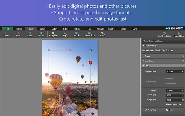 PhotoPad Photo Editor Cloud Edition chrome谷歌浏览器插件_扩展第2张截图