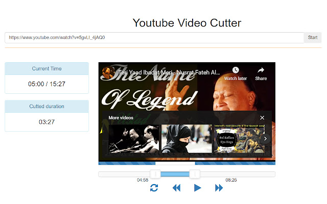 YT Video Cutter chrome谷歌浏览器插件_扩展第1张截图