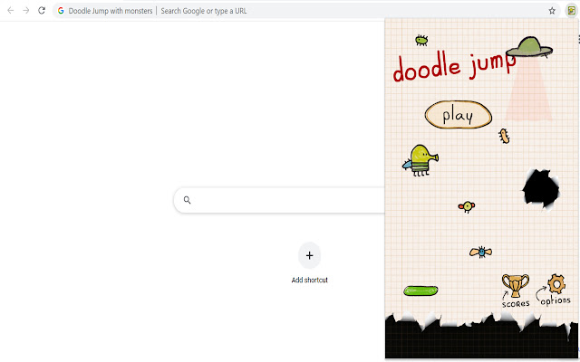 Doodle Jump with monsters chrome谷歌浏览器插件_扩展第1张截图