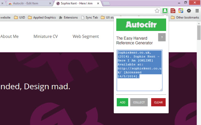 Autocitr chrome谷歌浏览器插件_扩展第1张截图