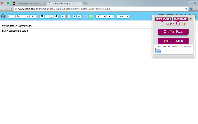 ChromeCiter chrome谷歌浏览器插件_扩展第3张截图