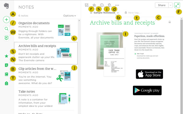 Evernote Shortcuts chrome谷歌浏览器插件_扩展第1张截图