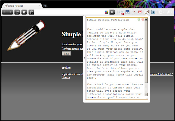 Simple Notepad chrome谷歌浏览器插件_扩展第1张截图