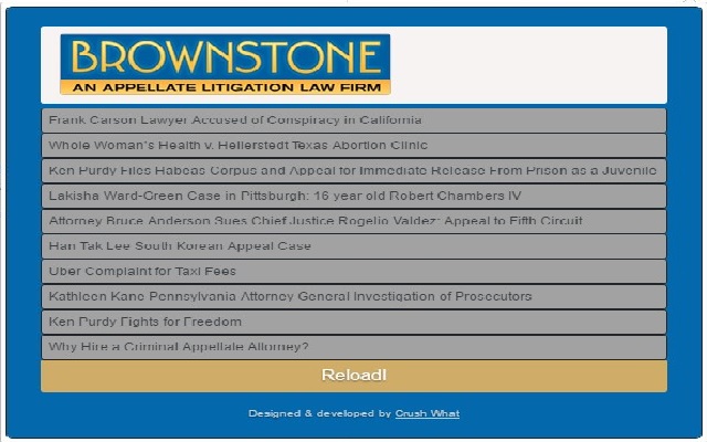 Brownstone Law Blog Extension chrome谷歌浏览器插件_扩展第1张截图