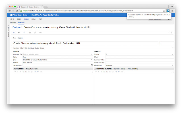 Shorten Azure DevOps URL with vso.io chrome谷歌浏览器插件_扩展第1张截图