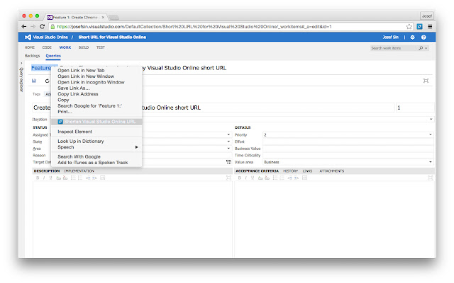 Shorten Azure DevOps URL with vso.io chrome谷歌浏览器插件_扩展第2张截图