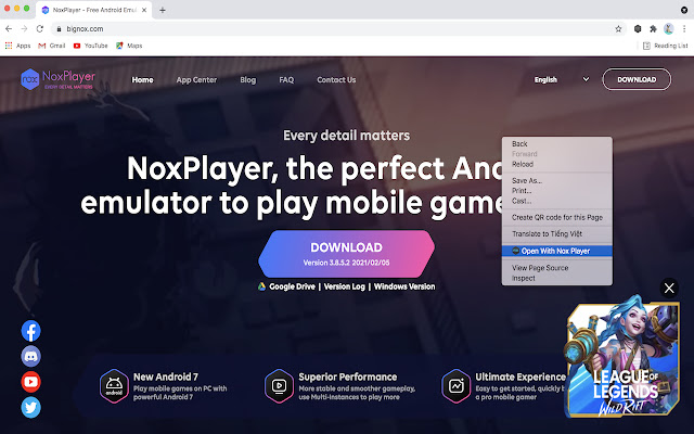Nox Player - Android Emulator on PC and Mac chrome谷歌浏览器插件_扩展第1张截图