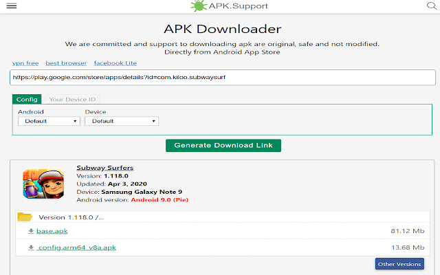 APK Downloader chrome谷歌浏览器插件_扩展第2张截图