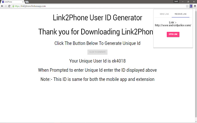 Link2Phone chrome谷歌浏览器插件_扩展第2张截图
