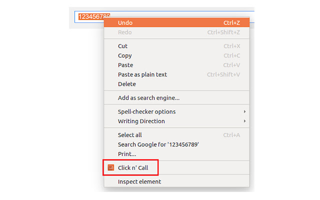 Click n Call chrome谷歌浏览器插件_扩展第1张截图