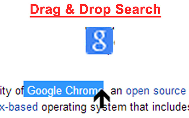 Simple Drag & Drop Search chrome谷歌浏览器插件_扩展第2张截图