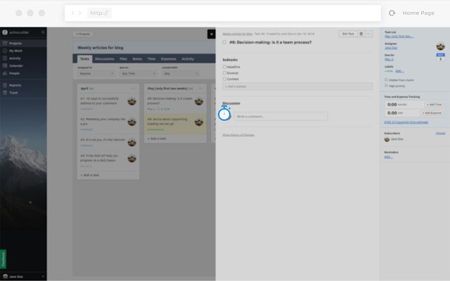 Browser timer for Active Collab 5 chrome谷歌浏览器插件_扩展第4张截图