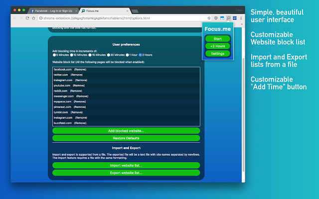 Focus.me chrome谷歌浏览器插件_扩展第3张截图