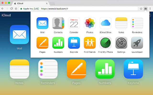 Launchpad for iCloud chrome谷歌浏览器插件_扩展第1张截图