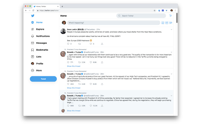 Simplify Twitter Web UI chrome谷歌浏览器插件_扩展第1张截图