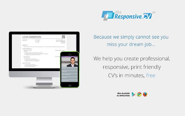 Responsive CV: Resume Maker from LinkedIn chrome谷歌浏览器插件_扩展第2张截图