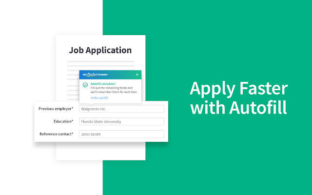 My Perfect Resume: Customize, Autofill, Apply chrome谷歌浏览器插件_扩展第4张截图