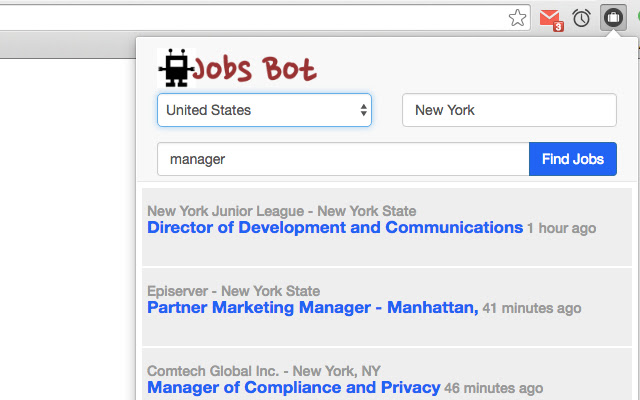 Jobs Robot chrome谷歌浏览器插件_扩展第1张截图