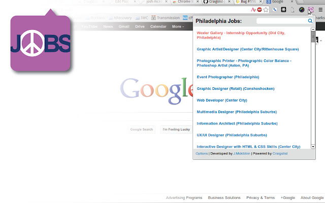 Craigslist Jobs chrome谷歌浏览器插件_扩展第2张截图