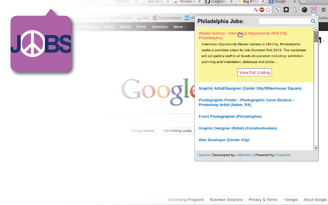Craigslist Jobs chrome谷歌浏览器插件_扩展第3张截图