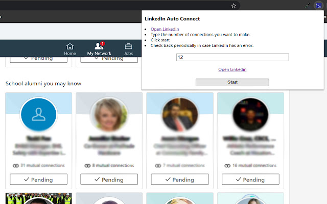 LinkedIn Auto Connect chrome谷歌浏览器插件_扩展第2张截图
