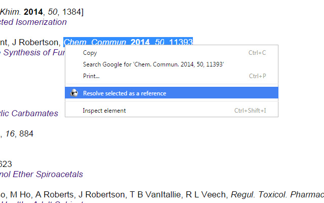 Chemistry Reference Resolver chrome谷歌浏览器插件_扩展第3张截图