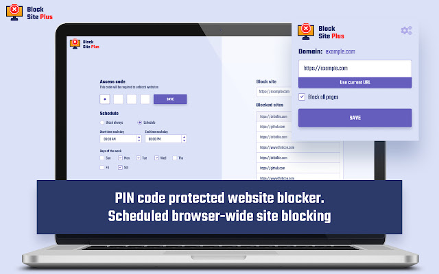 Block Site Plus chrome谷歌浏览器插件_扩展第1张截图