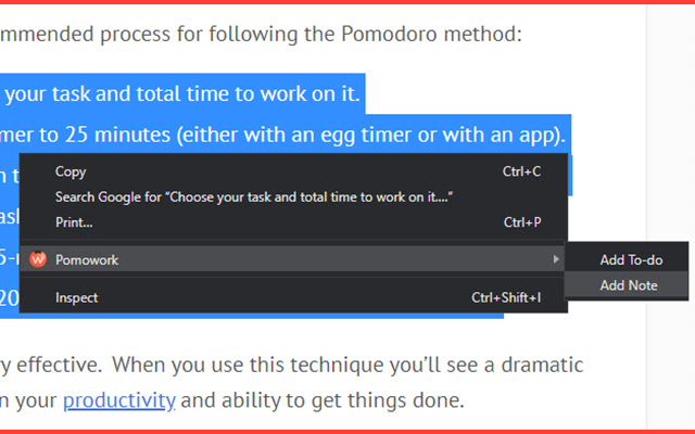 Pomowork - Pomodoro® and Todo Assistant chrome谷歌浏览器插件_扩展第3张截图