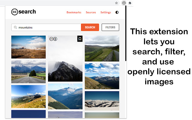 CC Search chrome谷歌浏览器插件_扩展第1张截图