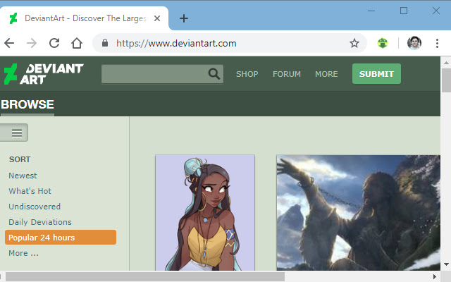 DeviantArt downloader chrome谷歌浏览器插件_扩展第1张截图