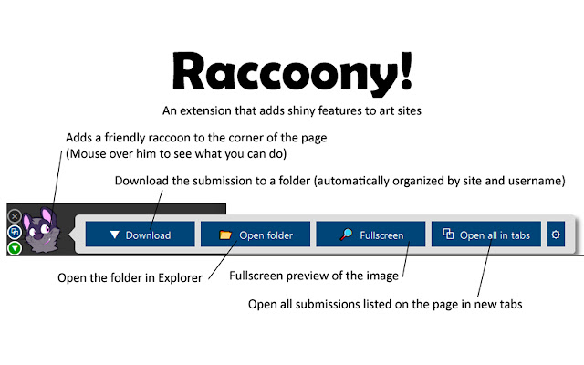 Raccoony WebExtension chrome谷歌浏览器插件_扩展第1张截图