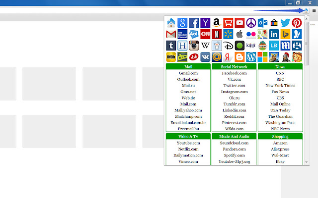 Quick Links chrome谷歌浏览器插件_扩展第1张截图