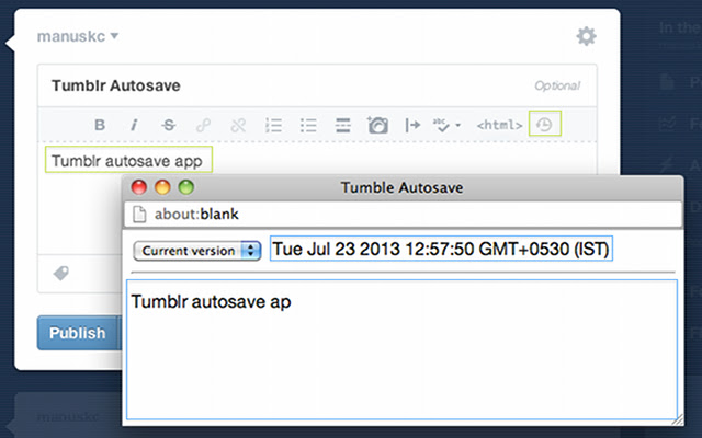 Tumblr Autosave app chrome谷歌浏览器插件_扩展第2张截图