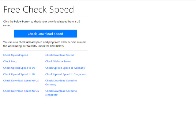 Free Speed Check chrome谷歌浏览器插件_扩展第1张截图