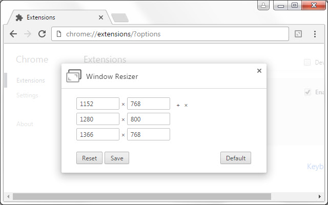 Window Resizer chrome谷歌浏览器插件_扩展第2张截图