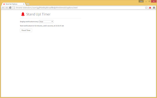 Stand Up! Timer chrome谷歌浏览器插件_扩展第1张截图