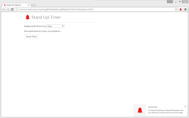 Stand Up! Timer chrome谷歌浏览器插件_扩展第2张截图