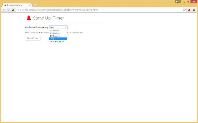 Stand Up! Timer chrome谷歌浏览器插件_扩展第3张截图