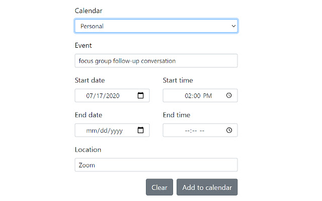 Add to gCal chrome谷歌浏览器插件_扩展第2张截图