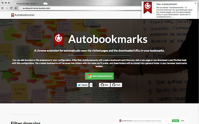AutoBookmarks chrome谷歌浏览器插件_扩展第1张截图