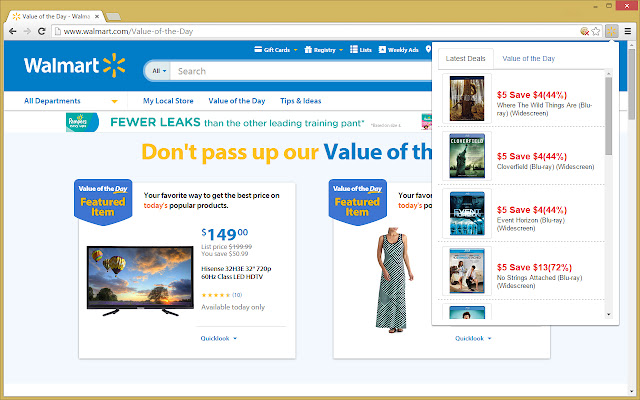 Walmart Deals chrome谷歌浏览器插件_扩展第1张截图