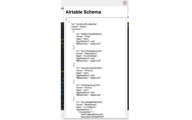 Airtable Schema Extractor chrome谷歌浏览器插件_扩展第1张截图