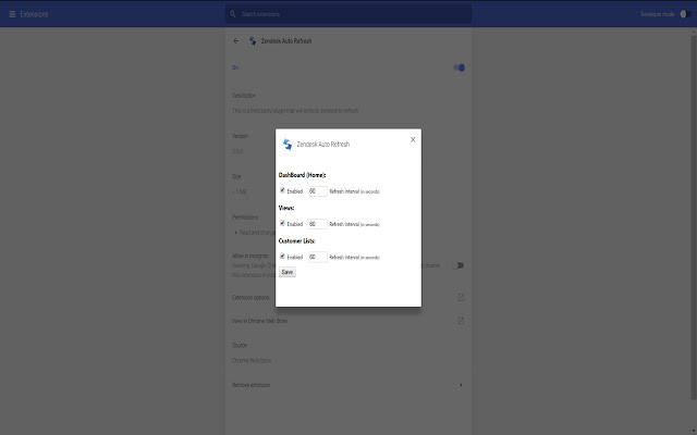 Zendesk Auto Refresh chrome谷歌浏览器插件_扩展第1张截图