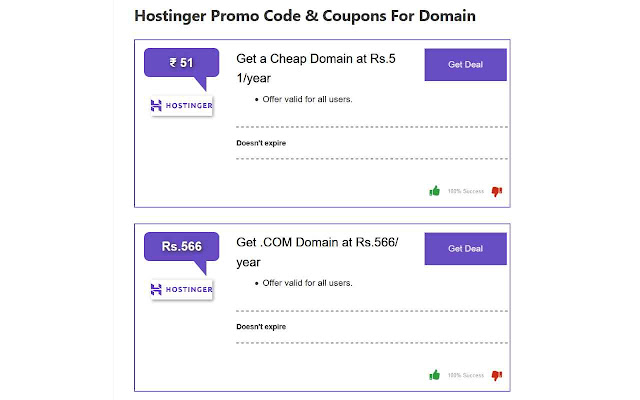 Hostinger Promo Code & Coupons chrome谷歌浏览器插件_扩展第1张截图