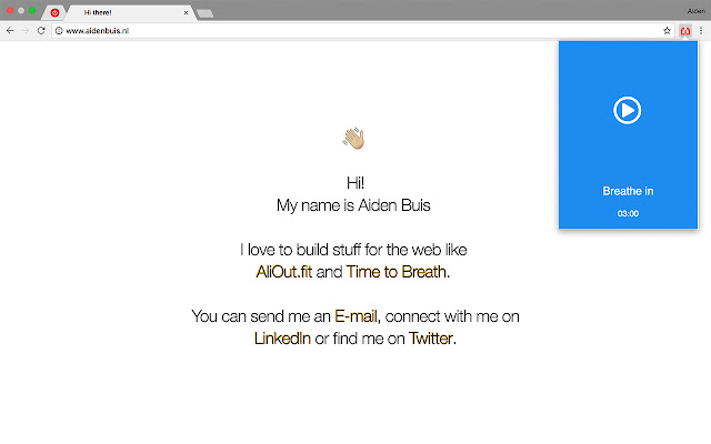 Time to Breathe chrome谷歌浏览器插件_扩展第1张截图