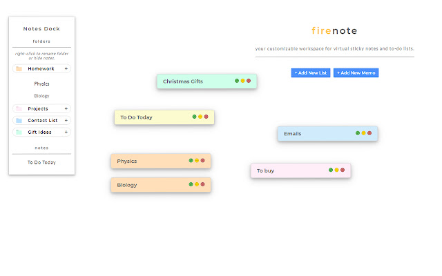 Firenote: Notes and Todo Lists in New Tab chrome谷歌浏览器插件_扩展第4张截图